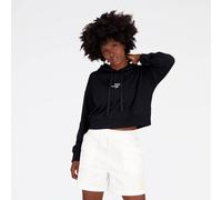 NEW BALANCE Damen Kapuzensweat NB Essentials Graphic Crop Fleece Hoodie BK M (0196432529896)