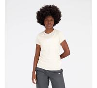 NEW BALANCE Damen Kapuzensweat NB Essentials Stacked Logo T-Shirt (WT31546) S Weiß