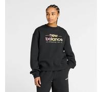 NEW BALANCE Damen Kapuzensweat Reimagined Fleece Crew (WT53514) S BLACK (WT53514BK)