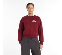 New Balance Damen LNY Sweatshirt in Rot, Baumwolle, Größe XS