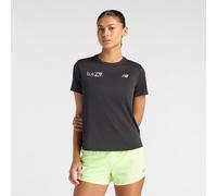 New Balance Damen London Edition RC Essential T-Shirt in Schwarz, Polyester, Größe M