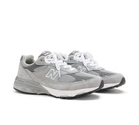 New Balance Damen Made in USA 993 in Grau/Weiß, Wildleder/Mesh, Größe 40.5