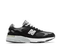 New Balance Damen Made in USA 993 in Schwarz/Grau/Weiß, Wildleder/Mesh, Größe 35