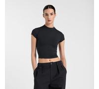 New Balance Damen NB Define Fitted T-Shirt in Schwarz, Poly-Strick, Größe M