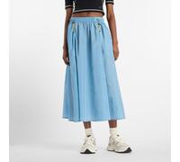 New Balance Damen NB Grey Circular Skirt in Blau, Nylon, Größe L