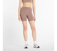 New Balance Damen NB Harmony High Rise Short 6" in Braun, Poly-Strick, Größe S