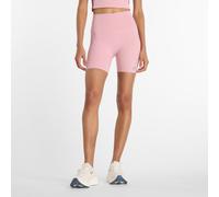 New Balance Damen NB Harmony High Rise Short 6" in Rosa, Poly-Strick, Größe L