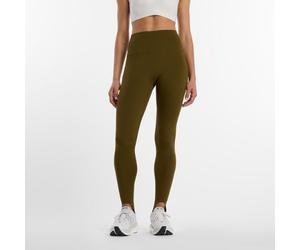 New Balance Damen NB Sleek High Rise Stirrup Legging in Braun, Poly-Strick, Größe XS