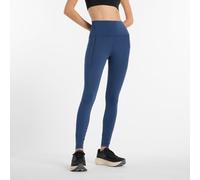 New Balance Damen NB Sleek Pocket High Rise Legging 27" in Blau, Poly-Strick, Größe 2XL