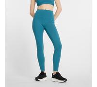 New Balance Damen NB Sleek Pocket High Rise Legging 27" in Blau, Poly-Strick, Größe XS