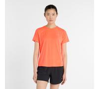 New Balance Damen Race Day T-Shirt in Rot, Poly-Strick, Größe XS