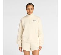 New Balance Damen Reimagined Fleece Half Zip Sweatshirt beige L