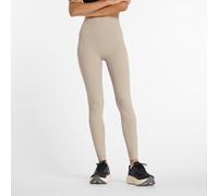 New Balance Damen Ribbed High Rise Legging 27" in Beige, Poly-Strick, Größe S