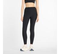 New Balance Damen Ribbed High Rise Legging 27" in Schwarz, Poly-Strick, Größe XS