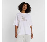 NEW BALANCE Damen Shirt New Balance Oversized Flower T-Shirt (WT43556) L WHITE (WT43556WT)