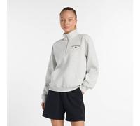 NEW BALANCE Damen Shirt Reimagined Fleece Half Zip (WT51516) M ASH HEATHER (WT51516AHH)