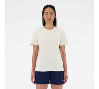 New Balance Jersey Small Logo Damen T-Shirt leinenweiß - L