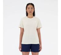 New Balance Jersey Small Logo Damen T-Shirt leinenweiß - S