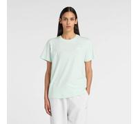 New Balance Jersey Small Logo Damen T-Shirt hellgrün - XS