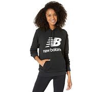New Balance Damen Sport Essentials French Terry Logo Kapuzenpullover, Black, 42