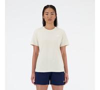New Balance Jersey Small Logo Damen T-Shirt leinenweiß - M