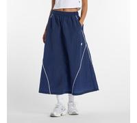 New Balance Damen Sport Legacy Skirt in Blau, Polywoven, Größe XL