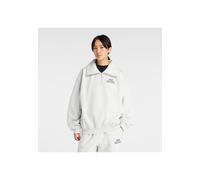 NEW BALANCE Damen Shirt Trackside Fleece Half Zip (WT61K8W1) L ASH HEATHER (WT61K8W1AHH)