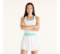 New Balance Damen Tournament Novelty Skort in Weiß/Grün, Polywoven, Größe L