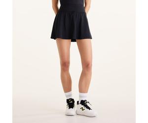 New Balance Damen Tournament Skort in Schwarz/Weiß, Poly-Strick, Größe M