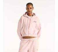 New Balance Damen Trackside Fleece Full Zip in Rosa, Baumwollfleece, Größe XL