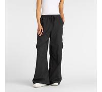New Balance Damen Woven Cargo Pant in Schwarz, Polywoven, Größe S