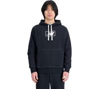 New Balance Essentials Brushed Hoodie Herren L Schwarz