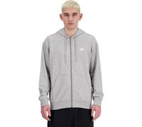 Kapuzensweatjacke NEW BALANCE, Herren, Gr. XXL, athletic grau, Obermaterial: 60% Baumwolle, 40% Polyester, Sweatjacken, mit Kapuze, für Alltag und Sport, weicher Stoff, lockere Passform (53142718-XXL)
