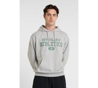 New Balance Herren Heritage French Terry Graphic Hoodie in Grau, Cotton, Größe M MT51528AG