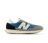 New Balance Herren 237 in Grau/Weiß, Leder, Größe 42