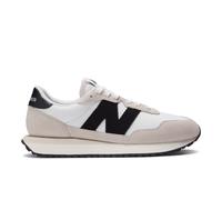 New Balance Herren 237 in Weiß/Schwarz, Wildleder/Mesh, Größe 41.5
