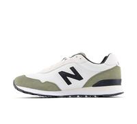 New Balance Herren 515 V3 Classic Sneaker, White/Dark Olivine, 41.5 EU