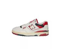 New Balance Herren 550 Sneaker, Sea Salt/Team Red/Black, 5.5