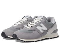 New Balance Herren 574 Core, Grau/Weiß, 12.5 Wide Women/11 Men