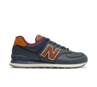 New Balance Herren 574 in Blau/Rot, Leder, Größe 40.5