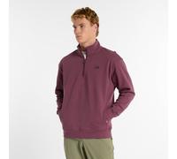 New Balance Herren Athletics Fleece 1/2 Zip in Violett, Baumwollfleece, Größe M