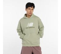 New Balance Herren Athletics French Terry Logo Hoodie in Grün, Baumwolle, Größe XS