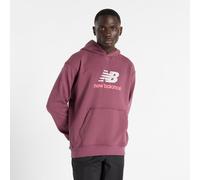 New Balance Herren Athletics French Terry Logo Hoodie in Violett, Baumwolle, Größe M