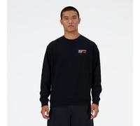 NEW BALANCE Herren Kapuzensweat Athletics Premium Logo Crew (MT41547) S BLACK (MT41547BK)
