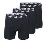 New Balance Herren Boxershorts aus Baumwolle, 3er-Pack, Schwarz/Schwarz/Schwarz, Größe 5XL