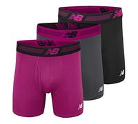 New Balance Herren-Boxershorts ohne Eingriff, Schwarz/Orca/Maulbeere, M