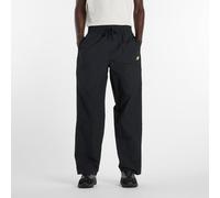 New Balance Herren Castlefield Woven Pant in Schwarz/Grün, Polywoven, Größe XL