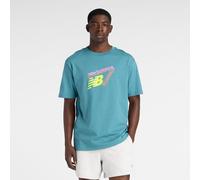New Balance Herren Classic Tri-Logo T-Shirt in Blau, Baumwolle, Größe XS