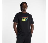New Balance Herren Classic Tri-Logo T-Shirt in Schwarz, Baumwolle, Größe XL