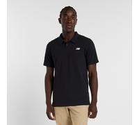 New Balance Cotton Pique Kurzarm-poloshirt M Black 001